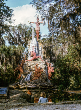  This image shows a peaceful nature trail at Tomoka State Park, surrounded by lush trees and wildlife. The scenic view invites visitors for walking, bird watching, and exploring natural habitats.