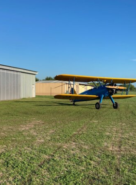 This image shows a scenic airplane tour over Corpus Christi, offering panoramic views of the Gulf Coast, Padre Island, and the city’s landmarks. The tour provides a thrilling way to see the area from the sky.