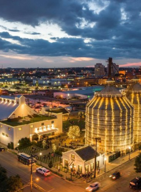  This image shows Magnolia Market at the Silos in Waco, featuring beautifully curated home decor, boutique products, and delicious food from local vendors. The relaxing garden area provides a perfect spot for unwinding, and the Silos Baking Co. adds an irresistible treat to the experience.