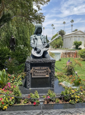 This image shows the serene view of Hollywood Cemetery in Richmond, a historic burial ground overlooking the James River. It is the final resting place for notable figures, including U.S. Presidents, and offers visitors a peaceful place for reflection and history.

