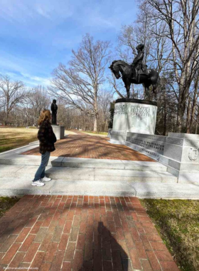  This image shows a view of the battlefield at Guilford Courthouse National Military Park, commemorating the historic Battle of Guilford Courthouse and the American Revolution's pivotal events.