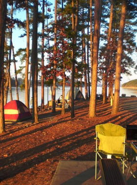  This image shows visitors enjoying boating activities at Lake Ouachita State Park, surrounded by scenic views and crystal-clear waters, perfect for outdoor enthusiasts and water sports lovers.

