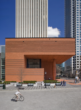 This image shows an art display at the Bechtler Museum of Modern Art in Charlotte. The museum features a variety of mid-20th-century artworks, including paintings and sculptures by renowned artists like Picasso, offering a rich cultural experience.