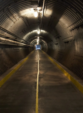 This image shows the Diefenbunker Museum, located just outside of Ottawa. This Cold War-era underground bunker now serves as a museum, offering visitors a unique look into Canada’s history during the Cold War. The museum takes you through secret rooms, exhibits on nuclear preparedness, and displays artifacts from that time. The Diefenbunker is a fascinating and off-the-beaten-path destination for anyone interested in military history and the intriguing world of Cold War-era defense strategies.