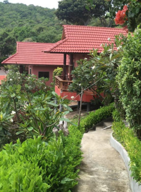 This image shows the lush greenery and wildlife along the Ao Leuk Hillside Trails. The trails offer an excellent opportunity for wildlife photography, with exotic birds, butterflies, and reptiles along the way. The views of Ao Leuk Bay from the higher trails also provide panoramic shots, making it an adventurous spot for nature photographers.