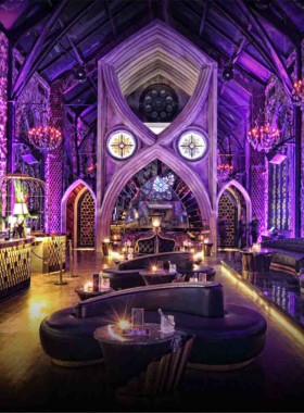 This image shows the upscale, modern design of Mirror Night Club in Bali, with its stunning mirror-themed décor and advanced lighting and sound systems. It captures the high-energy atmosphere where guests can dance to international DJ sets until the early morning hours.