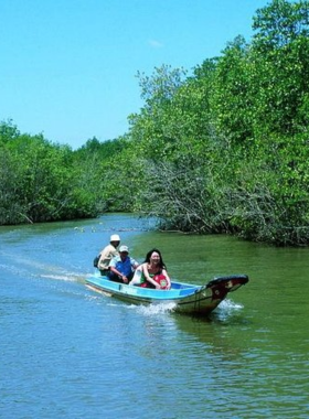 This image shows the Can Gio Nature Reserve, a UNESCO-listed site filled with wildlife like monkeys, crocodiles, and a variety of bird species. The mangrove forests and wild animals create a perfect environment for wildlife photographers to capture the untouched beauty of Vietnam’s nature. The peaceful, preserved landscape allows photographers to snap pictures of the diverse wildlife and the serene, natural surroundings, making it an essential destination for eco-tourism and wildlife photography.