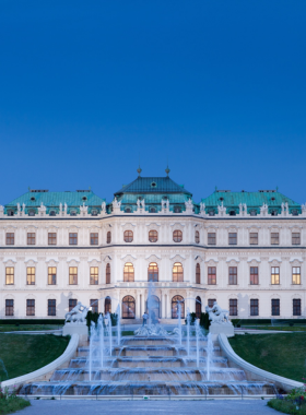 This image shows the Belvedere Museum in Vienna, home to a stunning collection of Austrian art, including works by Gustav Klimt. The museum is housed in two beautiful Baroque palaces with meticulously designed gardens. Known for its iconic piece, The Kiss, the Belvedere offers a cultural journey through Austrian history and art. It’s a must-visit for anyone passionate about fine art and history, set in an environment of sheer elegance.