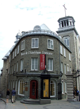 This image shows the Musée de l'Amérique francophone, a museum dedicated to exploring the history and culture of French-speaking North America. The museum's exhibits feature art, artifacts, and interactive displays that help visitors understand Quebec’s heritage. It’s an informative stop for anyone interested in learning more about the role of French culture in North America’s development and the influence it has had on Quebec’s identity.