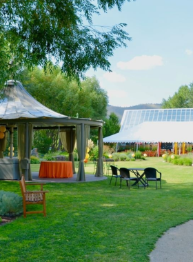 This image shows that the Sawtooth Botanical Garden is a serene escape into nature, where visitors can explore diverse native plants and enjoy peaceful walks. The garden offers a calm, relaxing environment with beautifully landscaped grounds, perfect for anyone looking to unwind and connect with nature. It’s a perfect spot to admire Idaho’s plant life, from wildflowers to native shrubs, while taking in the surrounding mountain views. The garden is a tranquil place for nature lovers and those seeking quiet reflection.