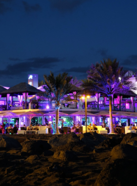 This image shows the vibrant nightlife scene in Ocean City, with people enjoying drinks, dancing, and live music at one of the popular beach bars. The nightlife is lively, with neon lights illuminating the streets and a festive atmosphere taking over the city as the sun sets. Clubs, bars, and music venues create an exciting and energetic environment for visitors looking to enjoy the night. Ocean City’s nightlife caters to all tastes, from relaxing beach bars to high-energy dance clubs.