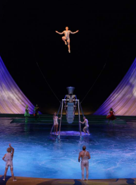 This image shows that Cirque du Soleil has become an integral part of Las Vegas entertainment, with incredible performances featuring acrobatics, live music, and stunning visuals. The shows, such as “O” and “KA,” are famous for their breathtaking performances that defy gravity and push the limits of human strength and flexibility. Visitors can expect to be mesmerized by the combination of dance, theater, and mind-blowing stunts. The Cirque shows are held in specially designed theaters in Las Vegas and are one of the most sought-after experiences for anyone visiting the city.